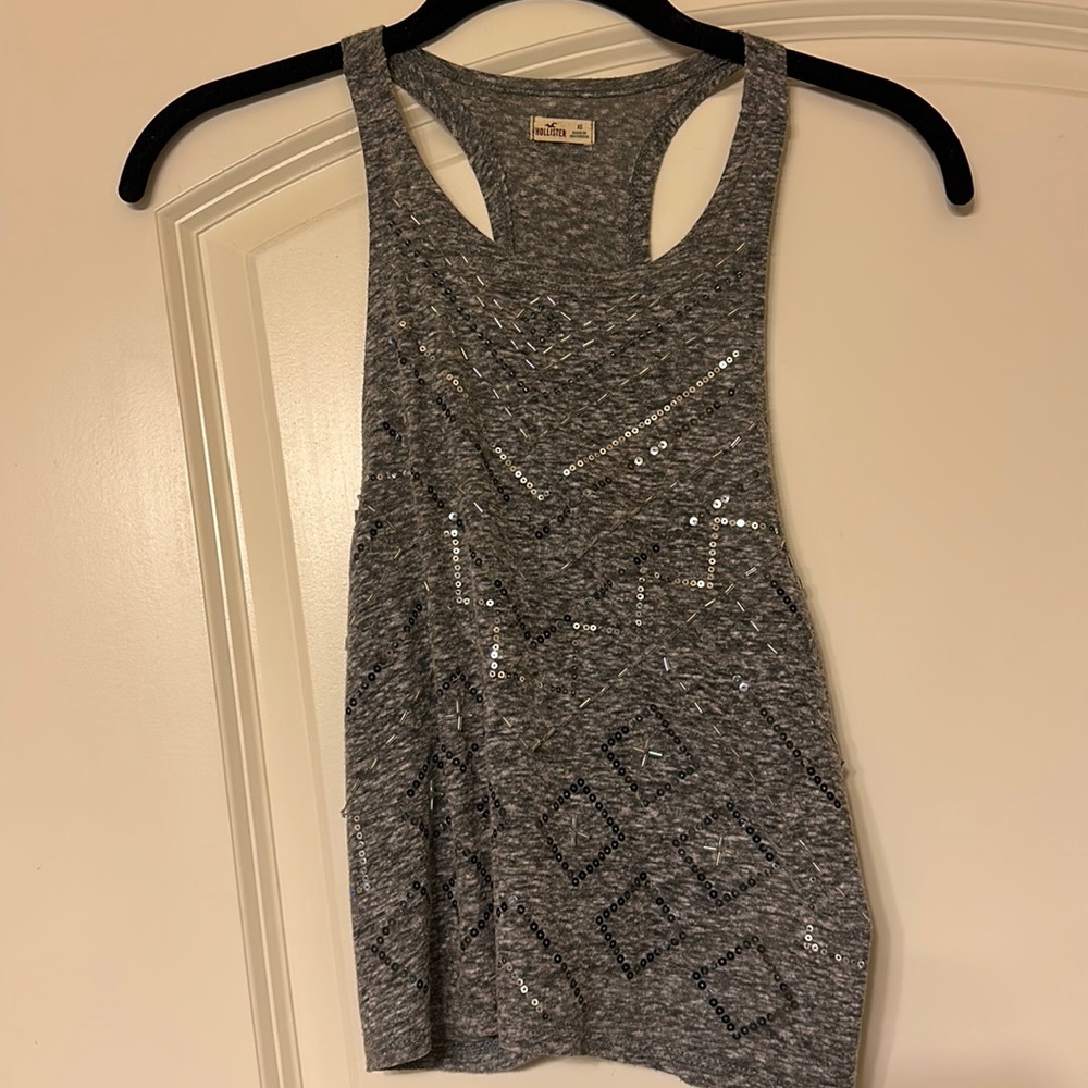 Sequined Crop Top